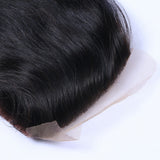 Body Wave 4x4 Virgin Human Hair Natural Black Transparent Closure - AdiraExclusive