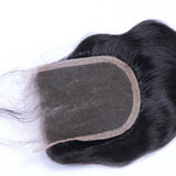 Body Wave 4x4 Virgin Human Hair Natural Black Transparent Closure - AdiraExclusive