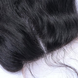 Body Wave 4x4 Virgin Human Hair Natural Black Transparent Closure - AdiraExclusive