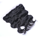 Body Wave 13x4 Virgin Human Hair Natural Black Transparent Frontal - AdiraExclusive