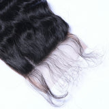 Deep Wave 4x4 Virgin Human Hair Natural Black Transparent Closure - AdiraExclusive