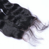 Natural Curly 4x4 Virgin Human Hair Natural Black Transparent Closure - AdiraExclusive