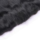 Straight 13x4 Virgin Human Hair Natural Black Transparent Frontal - AdiraExclusive