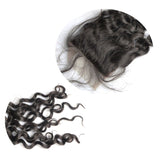 3 Bundle Deals With 4*4 Transparent  Closure Italy Curly Virgin Human Hair Natural Black - AdiraExclusive