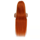 Blond Front/Orange Back 613/#350 Highlight  13x4  Transparent Frontal Lace Wig Straight Color Wig - AdiraExclusive