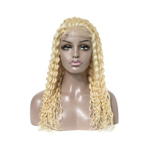 #613 Deep Wave 4x4  Transparent Closure Lace Wig 180% Density - AdiraExclusive