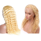 #613 Deep Wave 13x4  Transparent Frontal Lace Wig 180% Density - AdiraExclusive