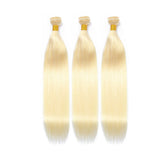 Straight Human Virgin Hair #613 Blonde 3 Bundles Deal - AdiraExclusive