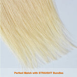 #613 Straight 4x4 Human Hair Blonde Transparent Closure - AdiraExclusive