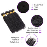 Deep Curly Virgin Human Hair Natural Black Bundles (100 grams) - AdiraExclusive