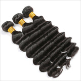 Deep Wave Virgin Human Hair Natural Black Bundles (100 grams) - AdiraExclusive