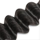 Deep Wave Virgin Human Hair Natural Black Bundles (100 grams) - AdiraExclusive