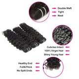 Italy Curly Virgin Human Hair Natural Black Bundles (100 grams) - AdiraExclusive