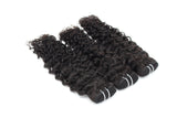 Italy Curly Virgin Human Hair Natural Black Bundles (100 grams) - AdiraExclusive