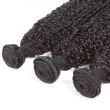 3 Bundle Deals Kinky Curly Virgin Human Hair Natural Black - AdiraExclusive