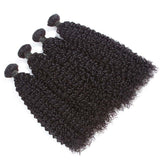 Kinky Curly Virgin Human Hair Natural Black Bundles (100 grams) - AdiraExclusive