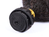 3 Bundle Deals Kinky Straight Virgin Human Hair Natural Black - AdiraExclusive