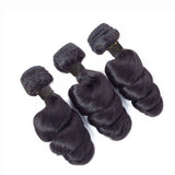 Loose Wave Virgin Human Hair Natural Black Bundles (100 grams) - AdiraExclusive