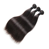 Straight Virgin Human Hair Natural Black Bundles (100 grams) - AdiraExclusive