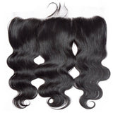 Body Wave 13x4 Human Hair Natural Black HD Lace Frontal - AdiraExclusive