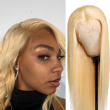 #613 Straight 13x4  Transparent Frontal Lace Wig 180% Density