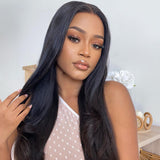 Glueless straight 5x5 closure airy breathable cap HD lace wig