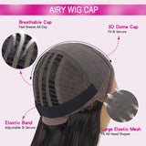 Glueless straight 5x5 closure airy breathable cap HD lace wig