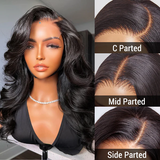 Glueless loose body wave 5x5 closure lace HD wig