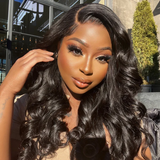 Glueless loose body wave 5x5 closure lace HD wig