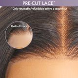 Glueless Trendy layered cut pre plucked 5x5 closure lace wig