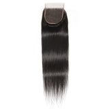 Straight 5x5 Human Hair Natural Black HD Lace Closure - AdiraExclusive