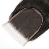 Straight 5x5 Human Hair Natural Black HD Lace Closure - AdiraExclusive