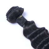 3 Bundle Deals With 13*4 Transparent Frontal Deep Wave Virgin Human Hair Natural Black - AdiraExclusive