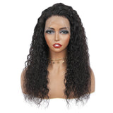 Water Wave Full Frontal 13*4 Transparent Lace Wig Natural Black - AdiraExclusive