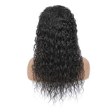 Water Wave Full Frontal 13*4 Transparent Lace Wig Natural Black - AdiraExclusive