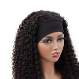 Kinky Curly Glueless Headband Wig Natural Black 180% Density - AdiraExclusive