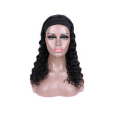 Loose Deep Wave Glueless Headband Wig Natural Black 180% Density - AdiraExclusive