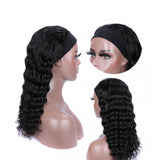 Loose Deep Wave Glueless Headband Wig Natural Black 180% Density - AdiraExclusive