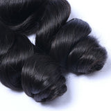 3 Bundle Deals With 13*4 Transparent Frontal Loose Wave Virgin Human Hair Natural Black - AdiraExclusive