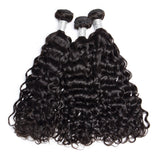 3 Bundle Deals With 13*4 Transparent Frontal Natural Curly Virgin Human Hair Natural Black - AdiraExclusive