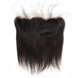 3 Bundle Deals With 13*4 Transparent Frontal Straight Virgin Human Hair Natural Black - AdiraExclusive