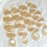 Body Wave Human Hair #613 Blonde Tape In  (20pcs/50grams) - AdiraExclusive