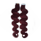 Body Wave Human Hair #99J Tape In (20pcs/50grams) - AdiraExclusive